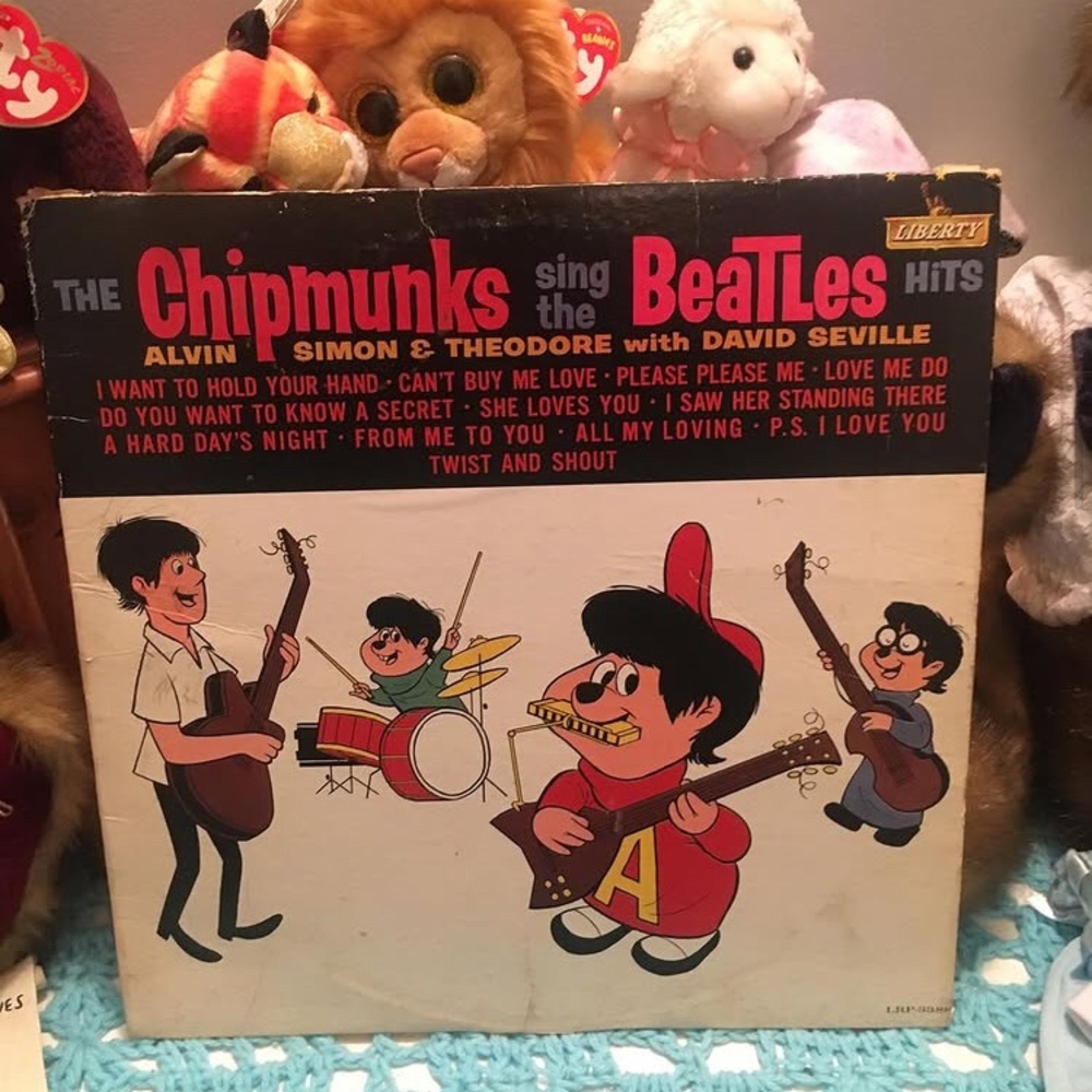 1964 The C H I P M U N K S Sing the B E A T L E S hits vinyl record